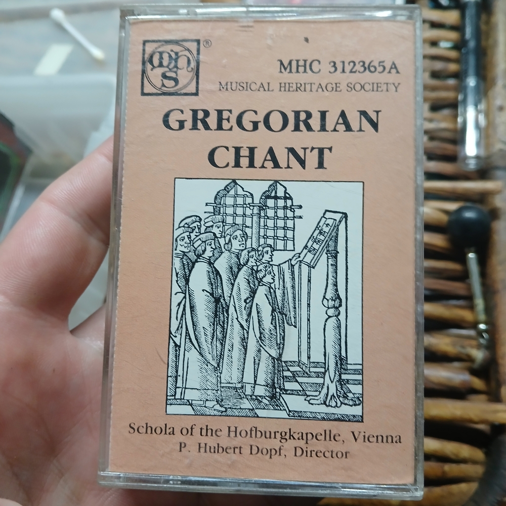 Gregorian Chant Cassette - Cream